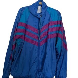 GorpCore Pants & Jacket Set Vintage Eastern Express Sports Blue & Purple Large